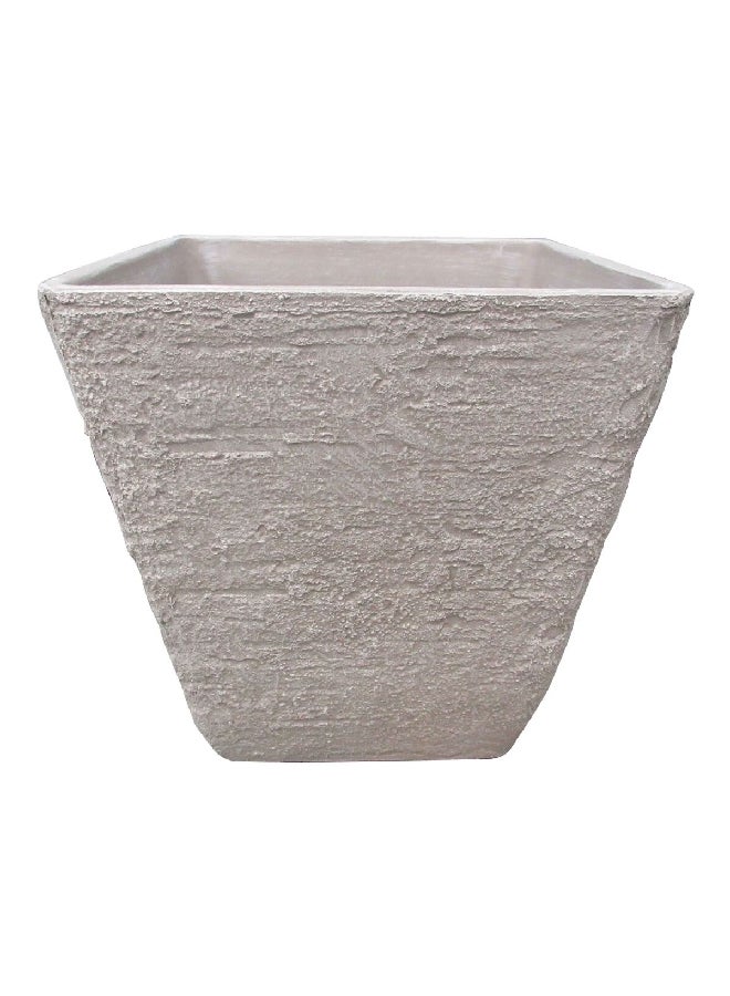 serene PLANTER 39X43CM SANDY STONE F. GLASS