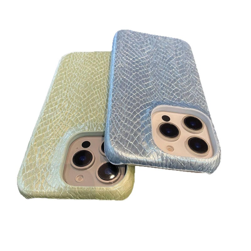 iPhone 16 Plus Leather Protective Texture for iPhone 16 16 Plus 16 Pro 16 Pro Max with Crystal Snake Pattern and Half Wrapped Design in White - Image 5