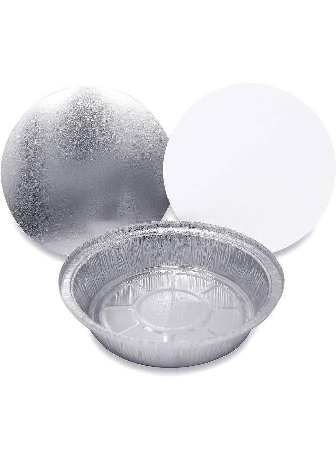 Generic Round Deep Foil Plate With Cover (6 PCS)  - Image 3