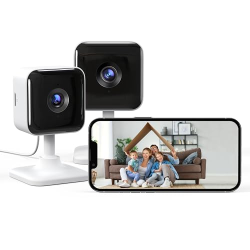 جي إن سي سي Gncc Gncc Indoor Security Camera 2 Packs 1080pcameras For Home Security Cameras Detection Night Vision Audio Alert Cloud Card 2 Only