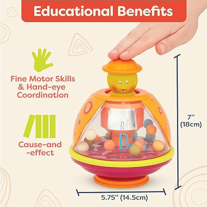 POPPITOPPY BALL DROP TOY FOR BABIES & TODDLERS  COLORFUL LADYBUG TUMBLE TOY WITH 20 BALLS  DEVELOPS FINE MOTOR SKILLS & HAND  EYE COORDINATION  CAUSE & EFFECT LEARNING  FUN SENSORY PLAY - Image 3