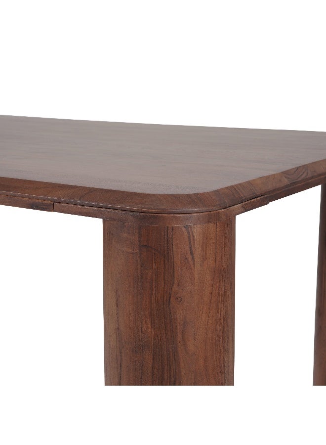Pan Home Cayman 8 Seater Dining Table Solid Wood - Brown" - Image 1