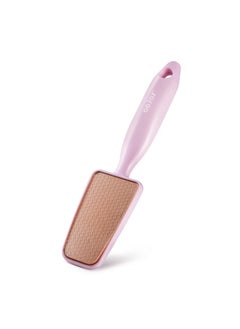 BEZOX Long Handle Glass Foot File Callus Remover, Foot Scrubber For Dead Skin, Cracked Heel Foot Scraper - Purple  - Image 1