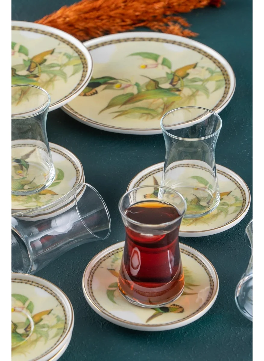 أكار Orina 18 Piece Porcelain Cake Set