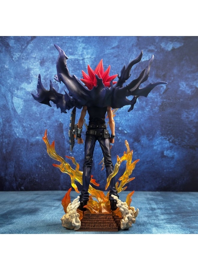 general Yu-Gi-Oh double-headed carving replaceable face doll model decoration desktop decoration toy gift for family and friends - Image 4