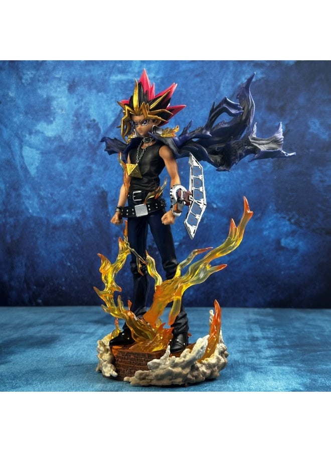 general Yu-Gi-Oh double-headed carving replaceable face doll model decoration desktop decoration toy gift for family and friends - Image 2