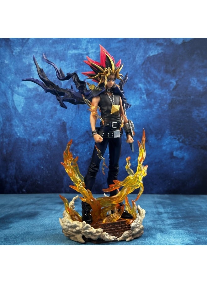 general Yu-Gi-Oh double-headed carving replaceable face doll model decoration desktop decoration toy gift for family and friends - Image 3