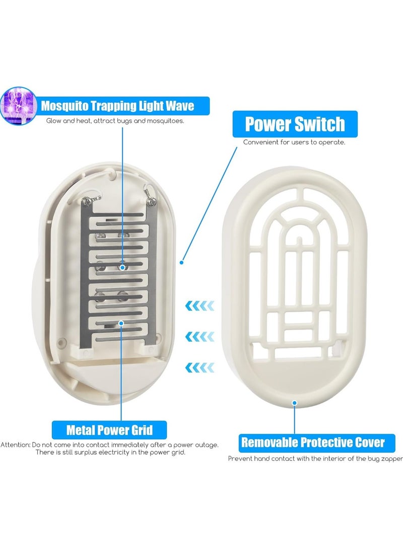 Captaintech Electric Bug Zapper Indoor Mosquito Killer Trap with UV Light, Portable Insect Trap for Home, Living Room, Bedroom, Office (2 Pack) - Effective Pest Control Solution - Image 4