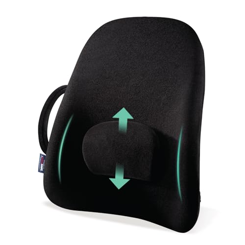 ObusForme Wideback Backrest Support - Wide Padded Seat Cushion and Lumbar Support Pillow, Portable Posture Support with Soft and Durable Foam - Image 1