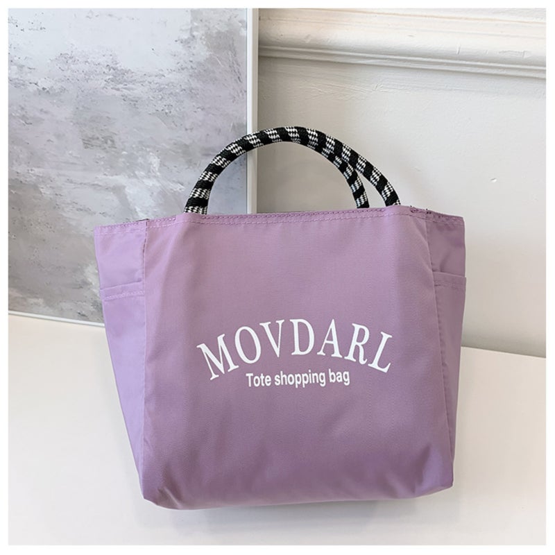 Large-capacity waterproof nylon lunch bag tote - Image 4