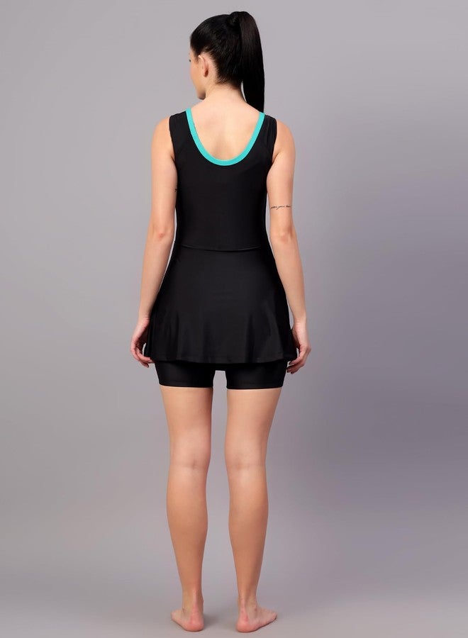 VIVA Swimming OWSD-329 Female Swim Dress with Short Leg I Womens Swimming Costume I Swimwear for Women I One-Piece Swimsuits I Swimsuit for Women - Image 2
