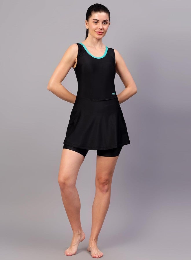 VIVA Swimming OWSD-329 Female Swim Dress with Short Leg I Womens Swimming Costume I Swimwear for Women I One-Piece Swimsuits I Swimsuit for Women - Image 4