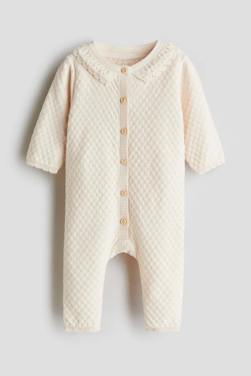 اتش اند ام رومبر قطني محبوك بملمس بارز