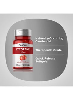 Piping Rock Piping Rock Lycopene Supplement | 20mg | 120 Softgels | Naturally-Occurring Carotenoid | Non-GMO, Gluten Free  - Image 4