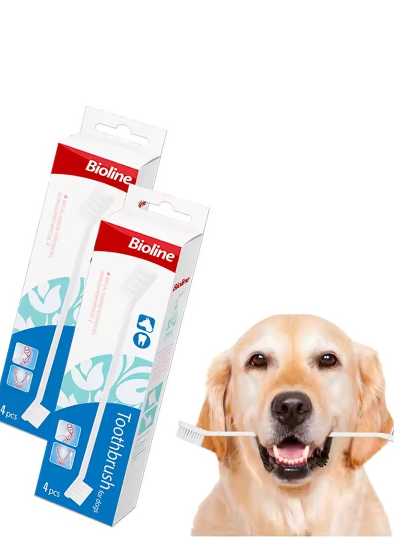 بايولاين مجموعة فرشاة أسنان بيولاين للكلاب 4 قطع - Image 2