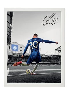 Boomah Accessories Cole Palmer Chelsea Autographed Framed Poster 30x40cm - Football Memorabilia, Soccer Collectible, Gift for Fans 