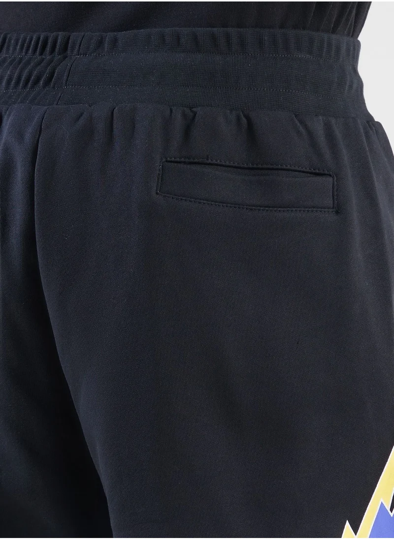 phobia Starry Lightning Printed Casual Shorts