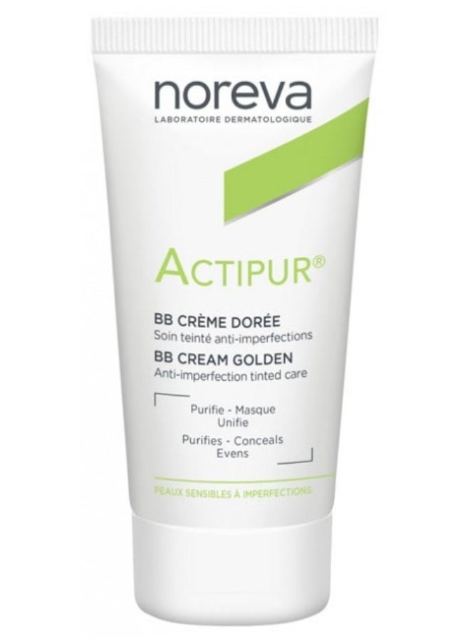 Noreva Actipur Tinted BB Cream 30ml - Colour: Golden - Image 1