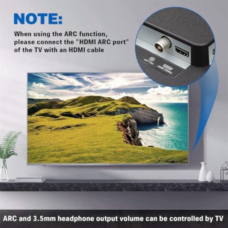 محول مستخرج الصوت HDMI ARC، محول صوت رقمي إلى تناظري، HDMI بصري/SPDIF محوري إلى ستيريو L/R 3.5 مم، DAC 192 كيلو هرتز، متوافق مع التلفزيون، مكبرات الصوت، PS5، Xbox - Image 4