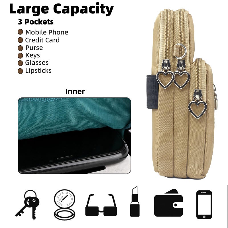 JANKS Crossbody Wallet Phone Bag for Women, Nylon Small Crossbody Shoulder Bag Arm Bag, Cell Phone Purse, Mini Wallet with Adjustable Strap - Image 5
