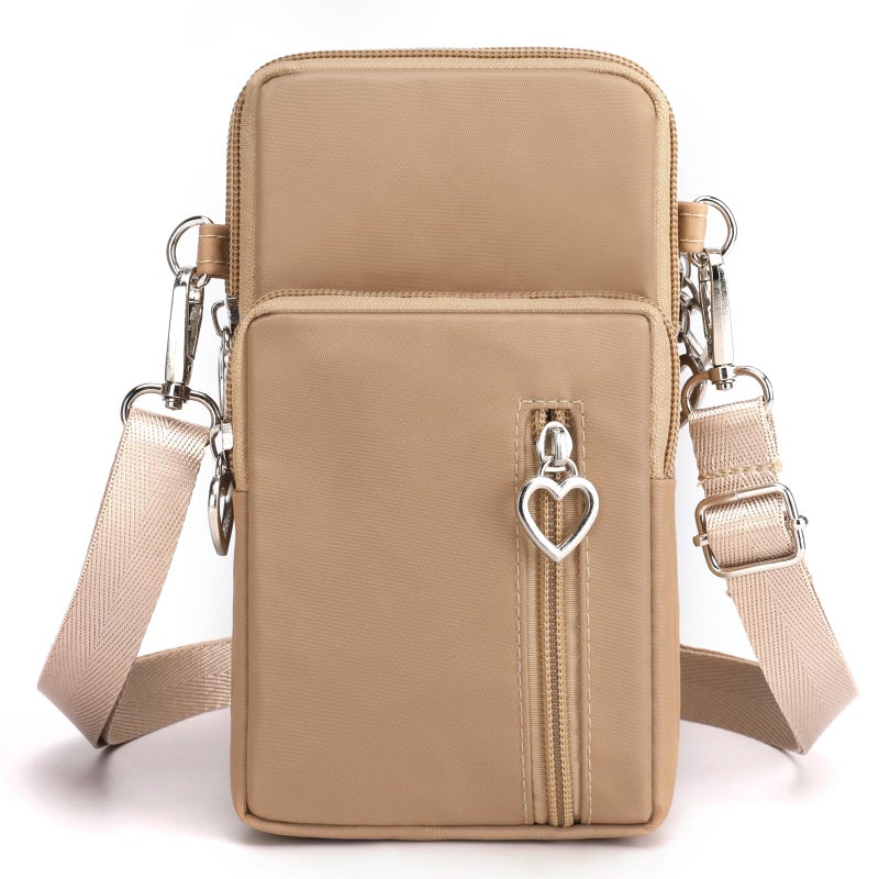 JANKS Crossbody Wallet Phone Bag for Women, Nylon Small Crossbody Shoulder Bag Arm Bag, Cell Phone Purse, Mini Wallet with Adjustable Strap - Image 1