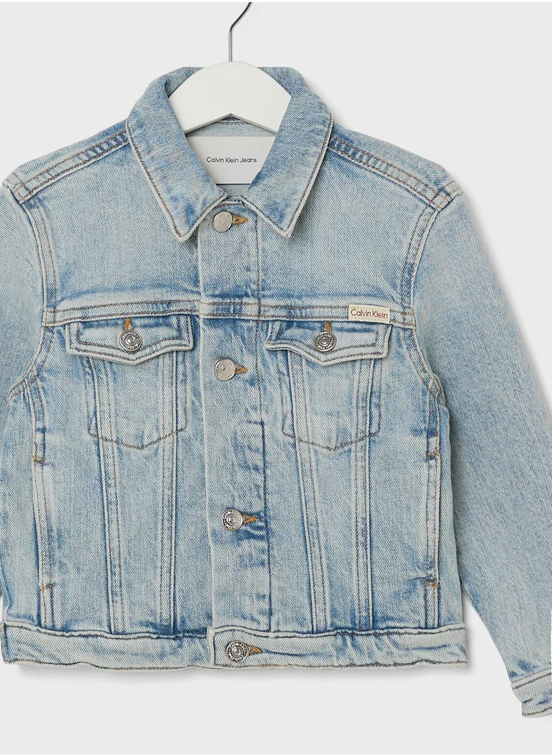 Calvin Klein Jeans Kids Visual Hero Trucker Jackect