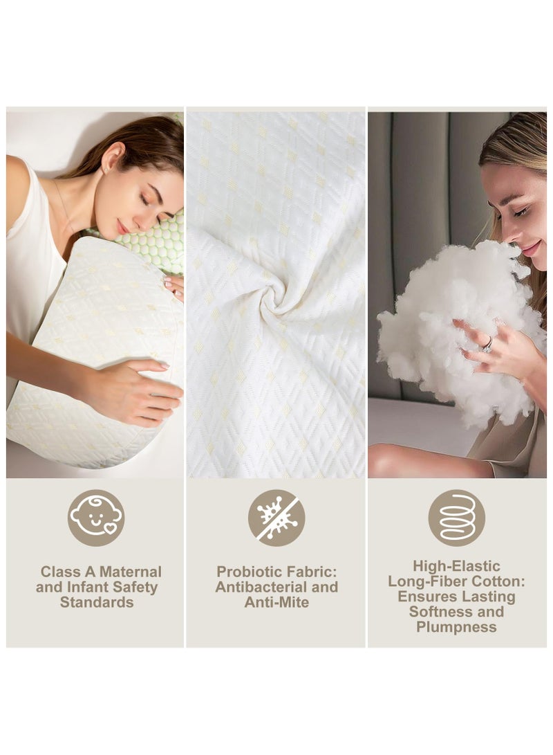 ZERIFAM Pregnancy Pillows for Sleeping, Breathable Skin Friendly Maternity Pillow with Adjustable and Removable Cover, Support for Back, Legs, and Belly of Pregnant Women - Image 5