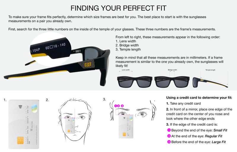 Caterpillar Men's 8016 Polarized Wrap Sunglasses Rectangular, Matte Black/Yellow, 65 mm - Image 2