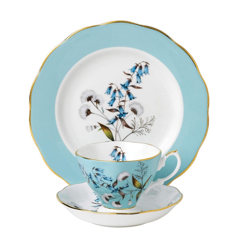 Royal Albert 100 Years 1950 3Piece Set Teacup Saucer Plate 8