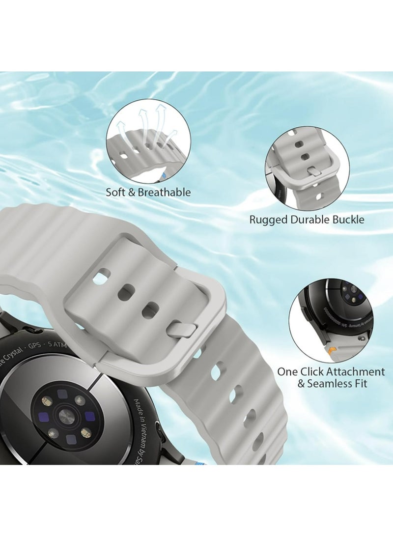 X-level 4Pcs Samsung Galaxy Watch 7 44mm Soft Silicone Replacement Strap - High Quality, Lightweight, Stylish & Durable - Easy Installation - Replacement Strap for Samsung Galaxy Watch 7 44mm - Image 3