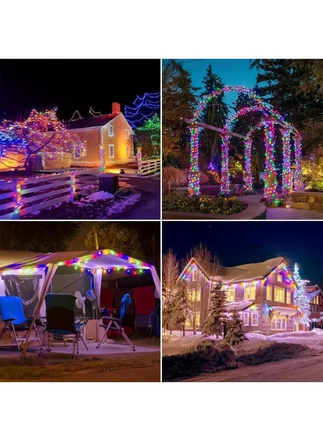 USB Fairy Lights 1Pack ، 33ft / 10M دافئ أبيض 100LED USB كوبر سلسلة أضواء مع جهاز التحكم عن بعد ، 8 أوضاع ، التوقيت و Dimmable لغرفة نوم عيد الميلاد الديكور الداخلي في الهواء الطلق - Image 5