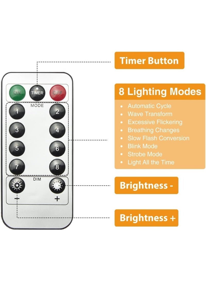 USB Fairy Lights 1Pack ، 33ft / 10M دافئ أبيض 100LED USB كوبر سلسلة أضواء مع جهاز التحكم عن بعد ، 8 أوضاع ، التوقيت و Dimmable لغرفة نوم عيد الميلاد الديكور الداخلي في الهواء الطلق - Image 2