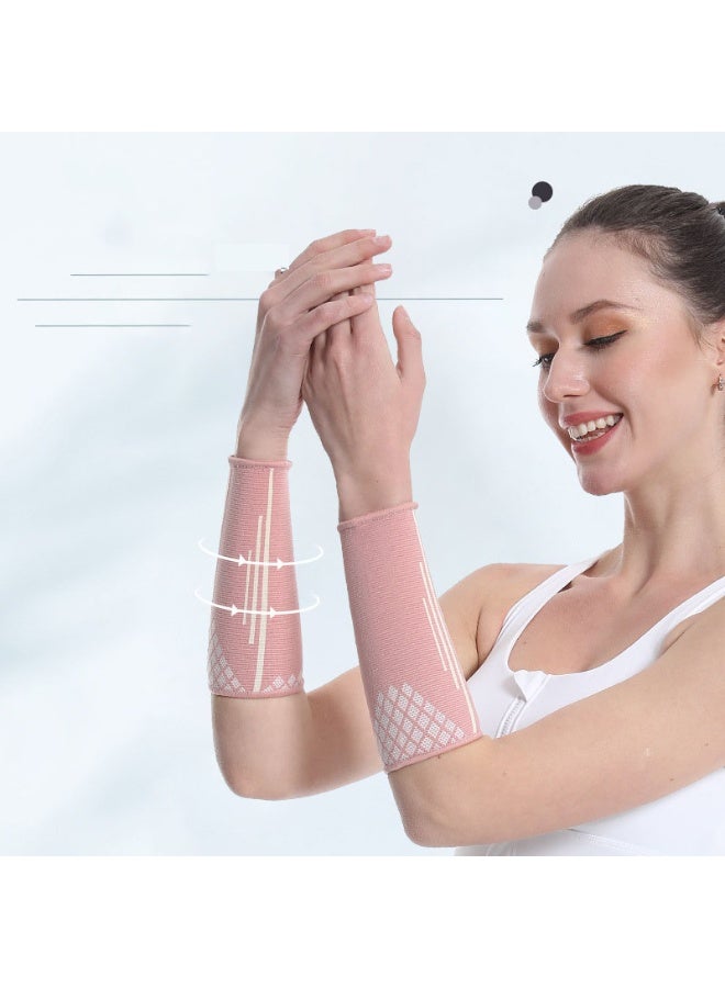 HOMESTAR 1 Pair Volleyball Arm Sleeves Compression Sports Forearm Sleeves, Passing Protect Arms, Padded, Pink - Image 2