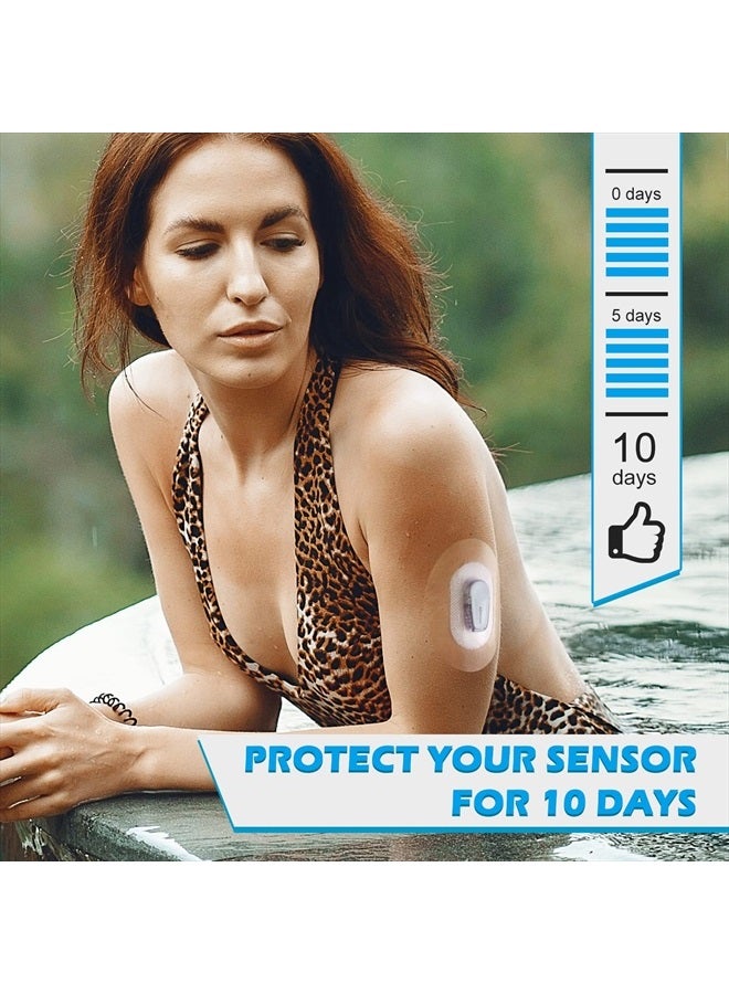 HONYOU G6 Adhesive Patches-50Pack Waterproof Adhesive Patches for G6 Premium Transparent Overpatch 10 Days Long Stay Covers Easy to Use by One Hand - Image 4