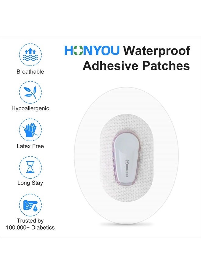 HONYOU G6 Adhesive Patches-50Pack Waterproof Adhesive Patches for G6 Premium Transparent Overpatch 10 Days Long Stay Covers Easy to Use by One Hand - Image 5