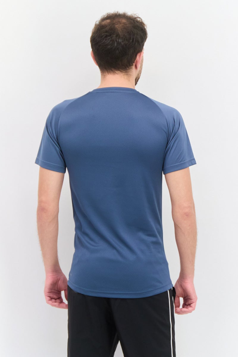 PUMA Men Sportswear Fit Short Sleeve Outdoor T-Shirt, Dark Dust Blue - Image 3