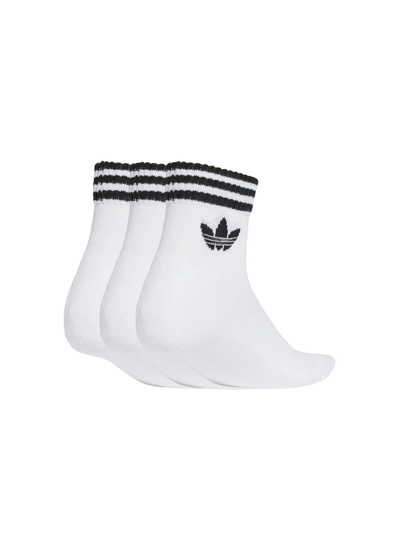 اديداس اوريجينالز 3 Pack 3 Stripe Ankle Socks