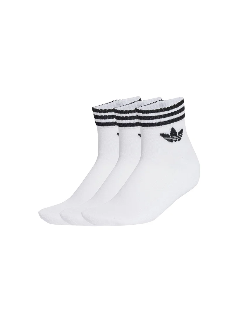 اديداس اوريجينالز 3 Pack 3 Stripe Ankle Socks
