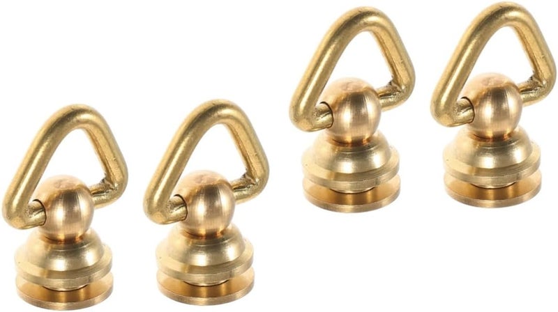 Rotatable Triangle Rivet Fasteners For Handbags Belts Backpacks 2 Pieces - Image 1
