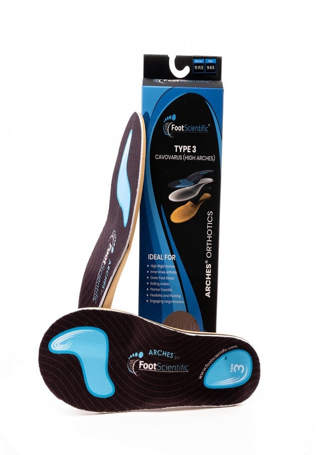 FootScientific® Arches Type 3 (High Arch) Orthotic Shoe Insoles, Men’s Size 11-11.5 / Women’s Size 13-13.5 - Image 1