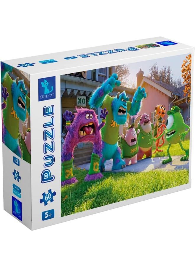Cute Cat Monsters University Puzzle - 60 Pieces