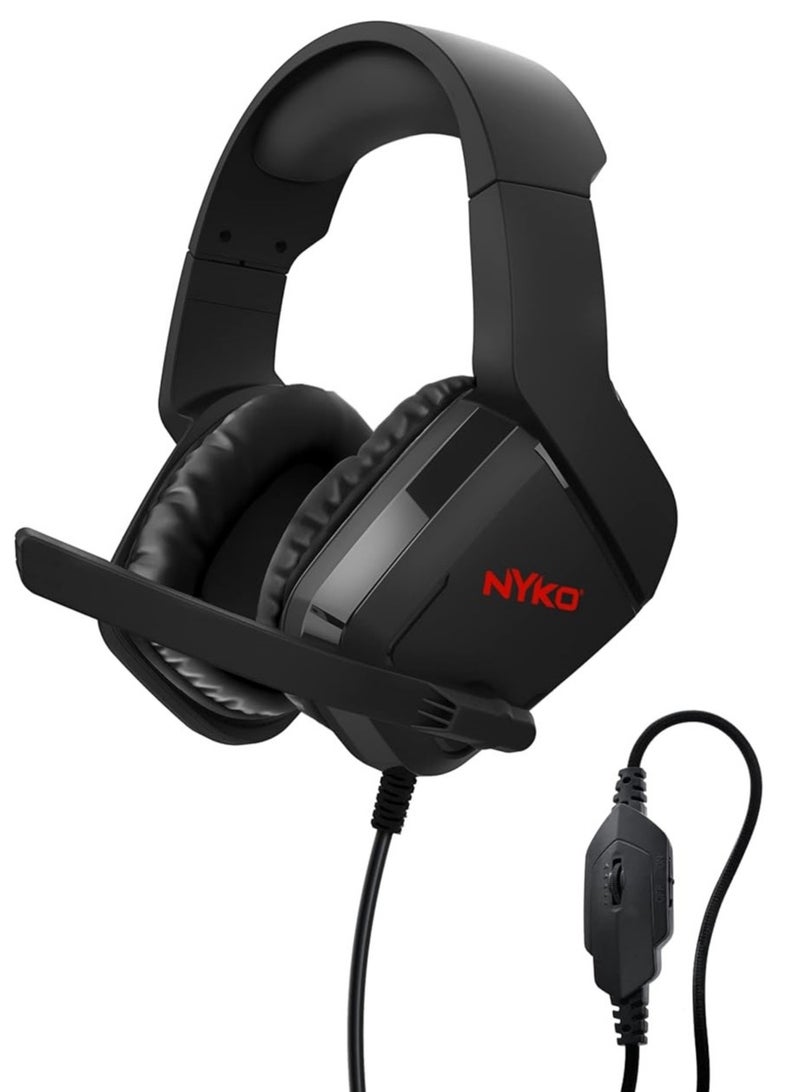 Nyko NXBX-4500 over-ear Stereo Headset Wired 3.5mm Jack  2M cable - Swivel Noise Reduction Mic - Lightweight and Durable Frame -Ultra Comfortable Cushion - for Xbox Series , Xbox One, PS4, PS5, Switch  - Image 1