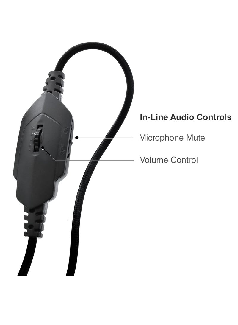 Nyko NXBX-4500 over-ear Stereo Headset Wired 3.5mm Jack  2M cable - Swivel Noise Reduction Mic - Lightweight and Durable Frame -Ultra Comfortable Cushion - for Xbox Series , Xbox One, PS4, PS5, Switch  - Image 5
