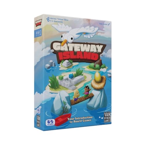 Van Ryder Games Gateway Island Board Game 21 Different Games Player Counts Vary by Game 1545 Min Gameplay for Family and Kids Ages 6 English - Image 1