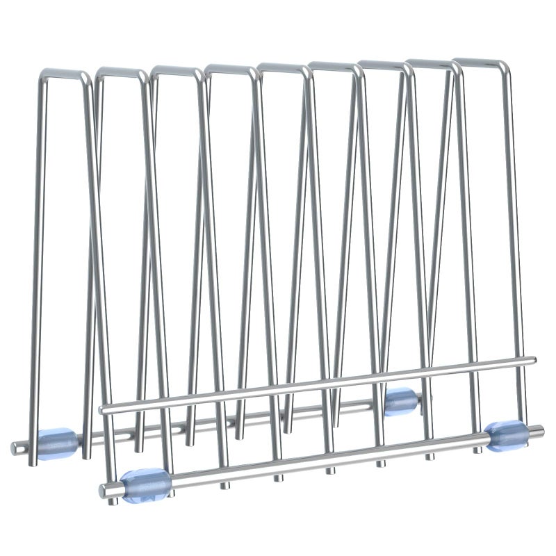 IDEATECH Reusable Storage Bags Rack, Drying Rack for Storage Bags, Stainless Stand for Reusable Freezer Containers & Vacuum Sealer Bags , File Organizer Desktop Storage, Kitchen Storage & Organization (Silver) - Image 1