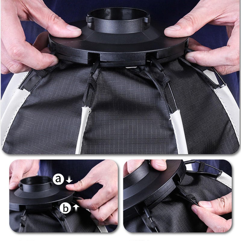 Octagonal Softbox With Grid For Bowens Mount 9.44x11.41in Studio Photography Lighting - Image 5