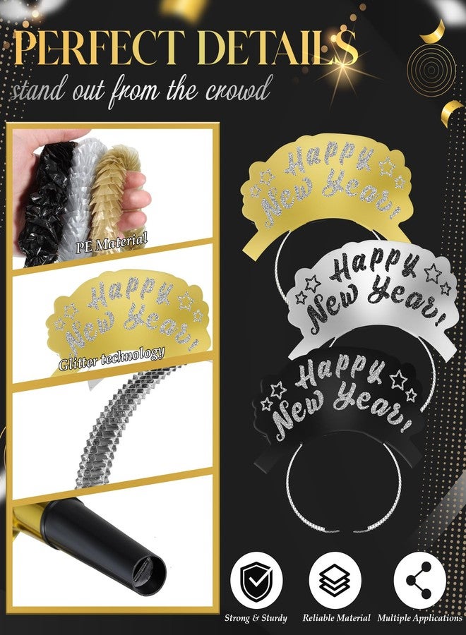 Arrowbash 72 Pcs New Years Party Supplies 2026 Eve Party Decorations Midnight Supplies Set of 24 Includes Hats, Headbands, Squawkers, Blowouts Gifts for New Year Eve Accessories - Image 4