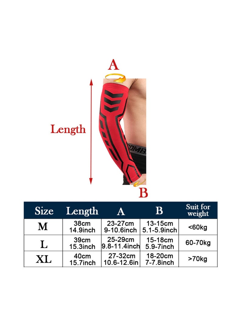 SYOSI Sports Compression Arm Sleeves Athletic Shooting Cooling Sleeve for Men Women Football Basketball Running Golf  - Image 4