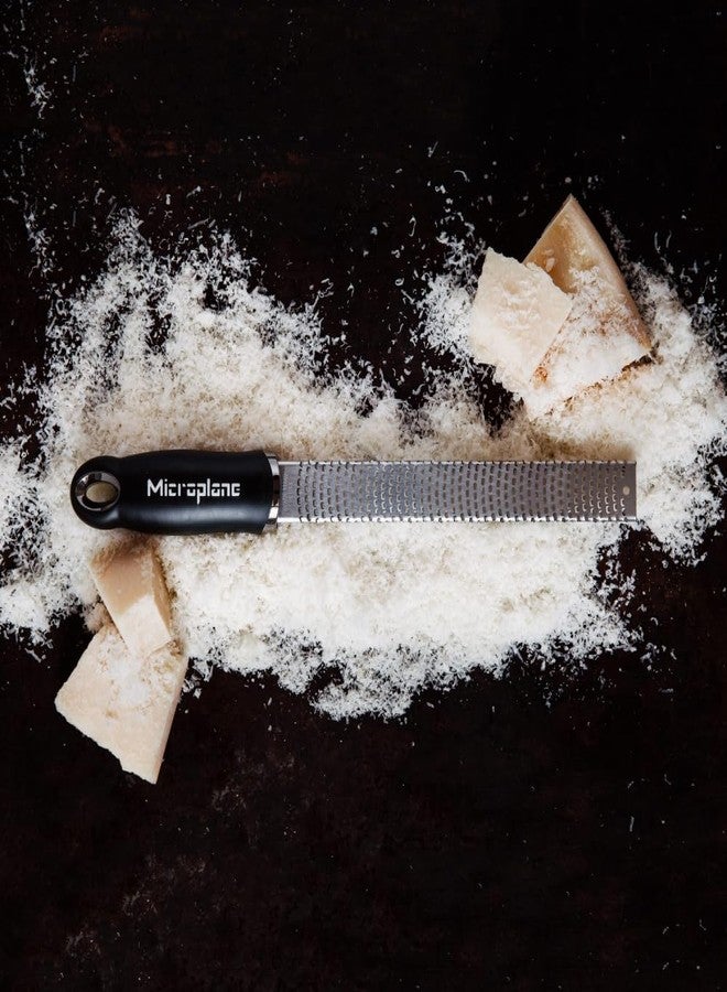 ميكروبلان مبشرة مايكروبلين بريميوم كلاسيك سيريز 18/8، أسود - مبشرة ليمون وجبن وخضراوات - مبشرة حمضيات، جبن بارميزان، ثوم، زنجبيل، جوزة الطيب، شوكولاتة - مبشرة من الفولاذ المقاوم للصدأ - Image 5