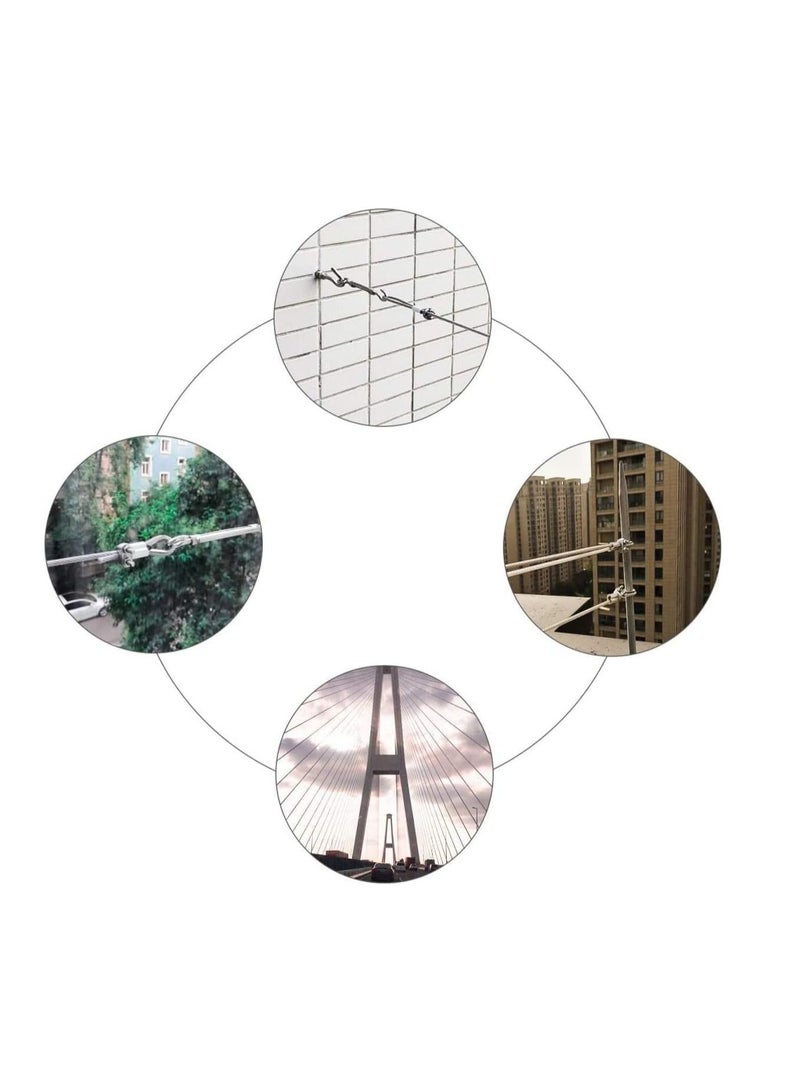 عباسلي الفولاذ المقاوم للصدأ سلك حبل كليب المشبك - Image 2